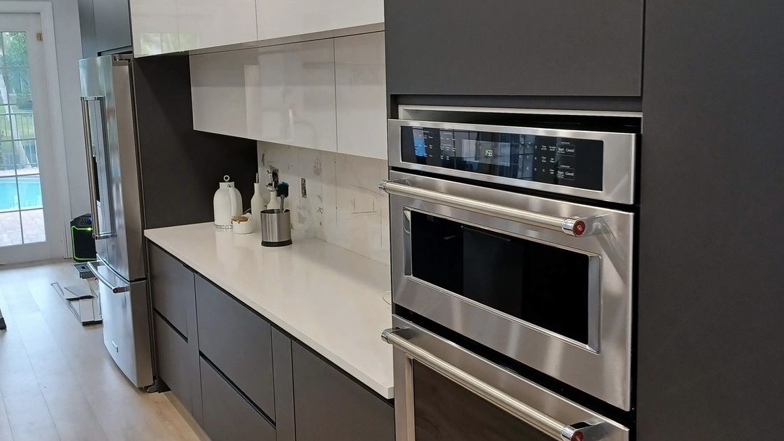 Gourmet kitchen with high-end appliances